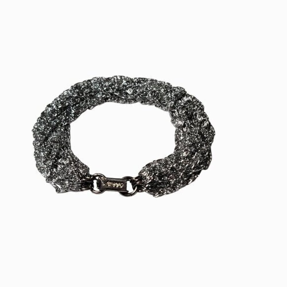 Vintage Celebrity Silver Tone Multi Chain Bracelet - Picture 4 of 8